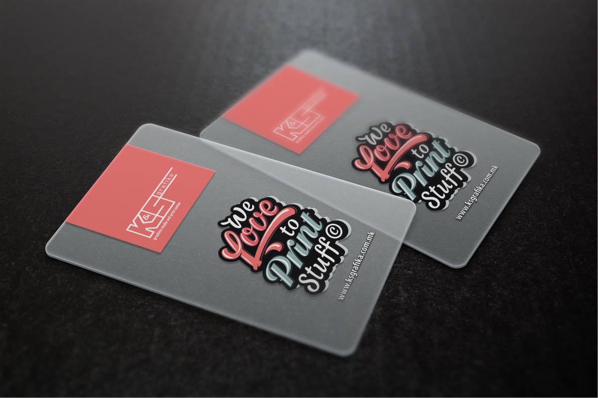 Транспарентни визит картички